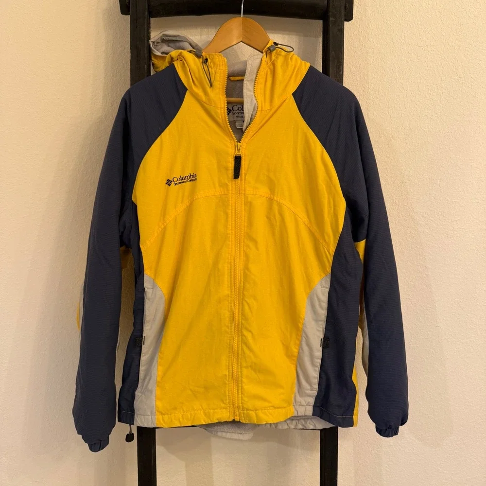 Vintage Columbia Sportswear Womens XL Full Zip Hooded Jacket‎ rare Outdoor